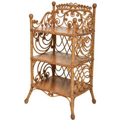 Victorian Wicker Etagere